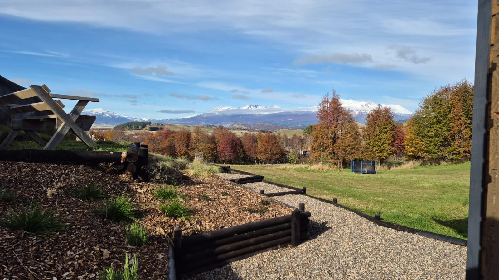 A stroll through the gardens. Garden at Tinaja Bellavista Coyhaique.